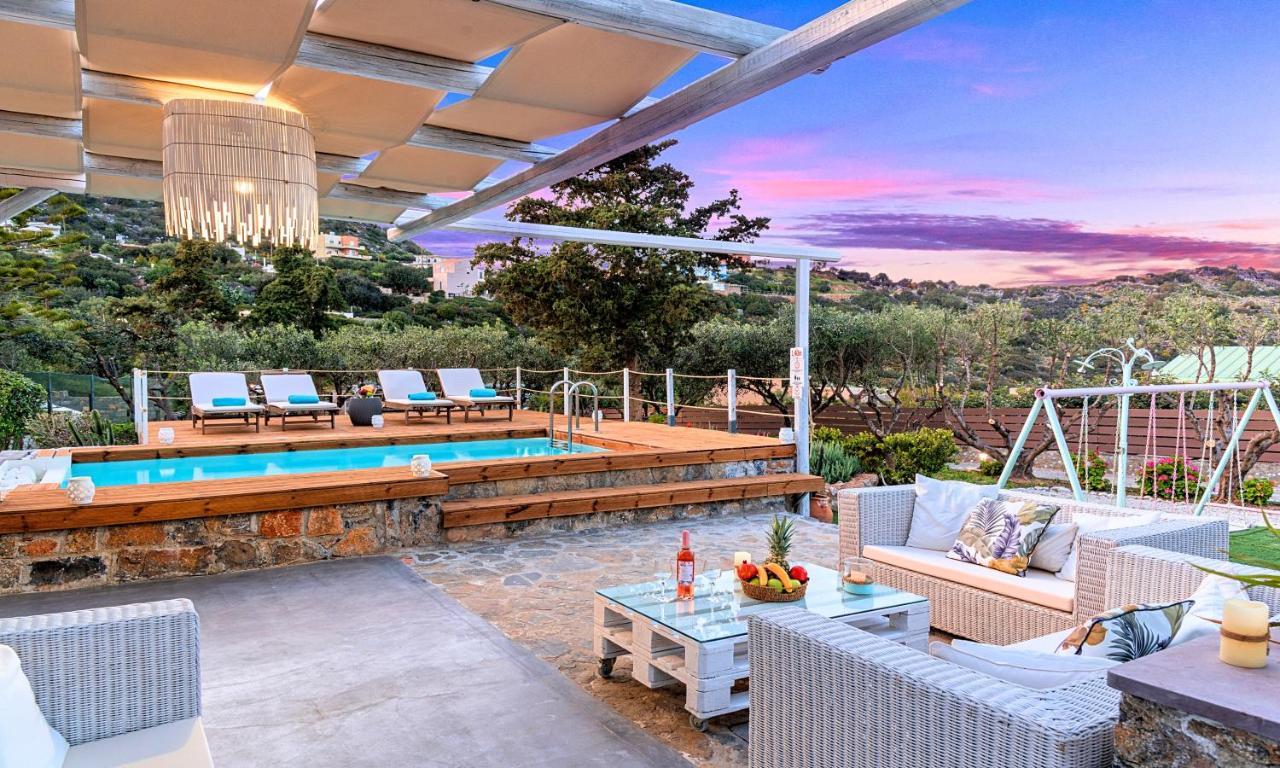 Cretan Lodge Heated Pool Agios Nikolaos Exterior foto