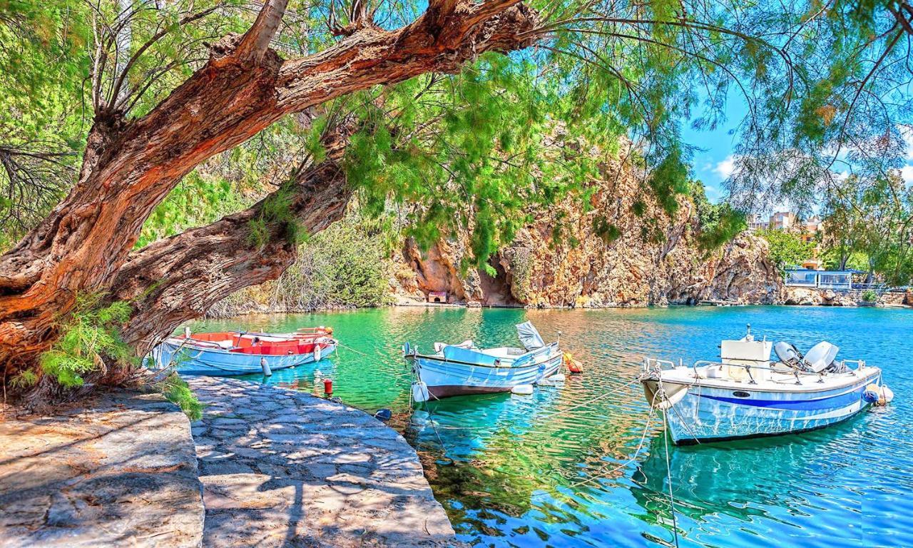 Cretan Lodge Heated Pool Agios Nikolaos Exterior foto