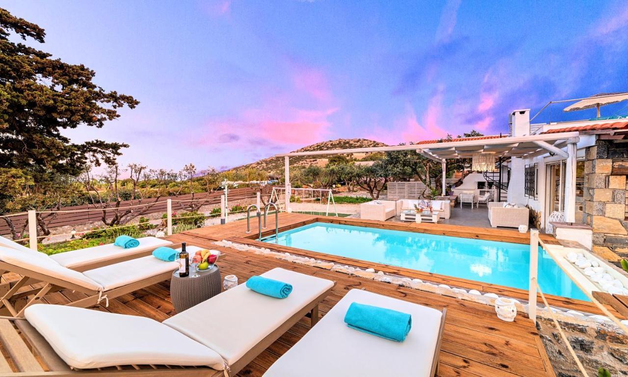 Cretan Lodge Heated Pool Agios Nikolaos Exterior foto