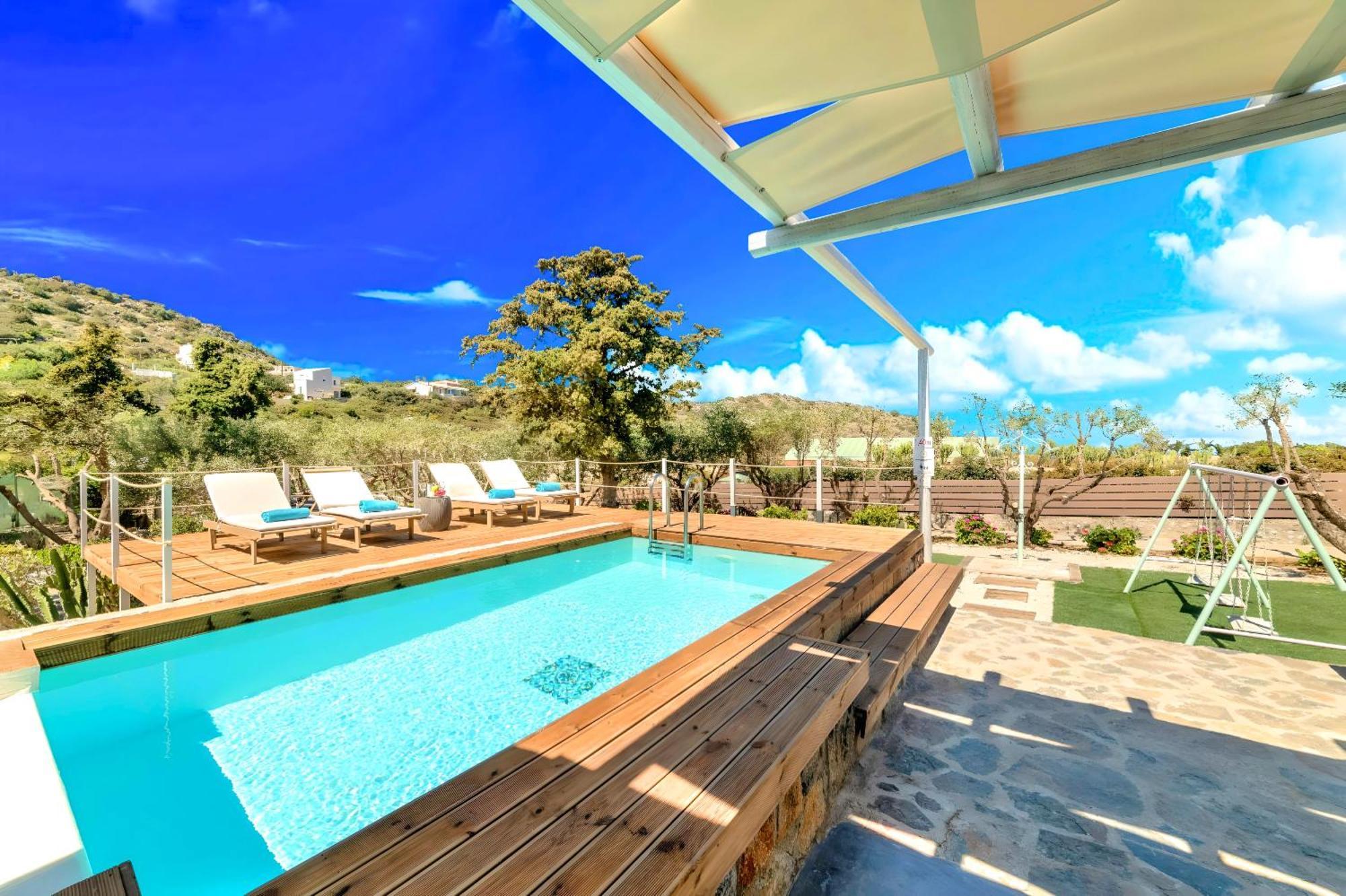 Cretan Lodge Heated Pool Agios Nikolaos Exterior foto