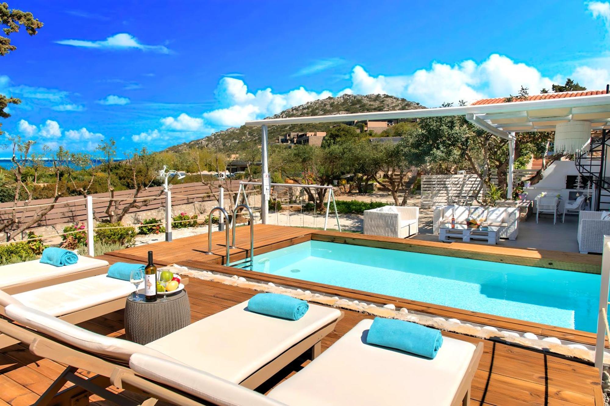 Cretan Lodge Heated Pool Agios Nikolaos Exterior foto