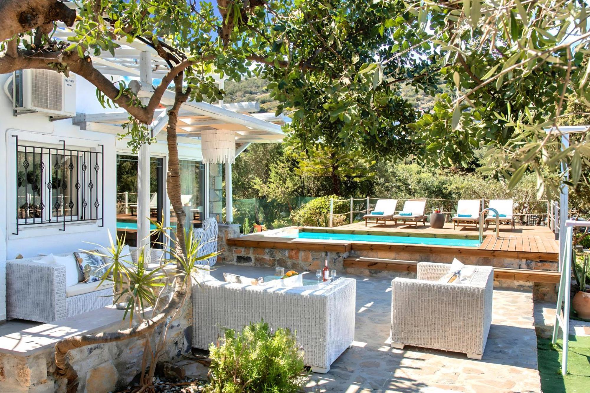 Cretan Lodge Heated Pool Agios Nikolaos Exterior foto