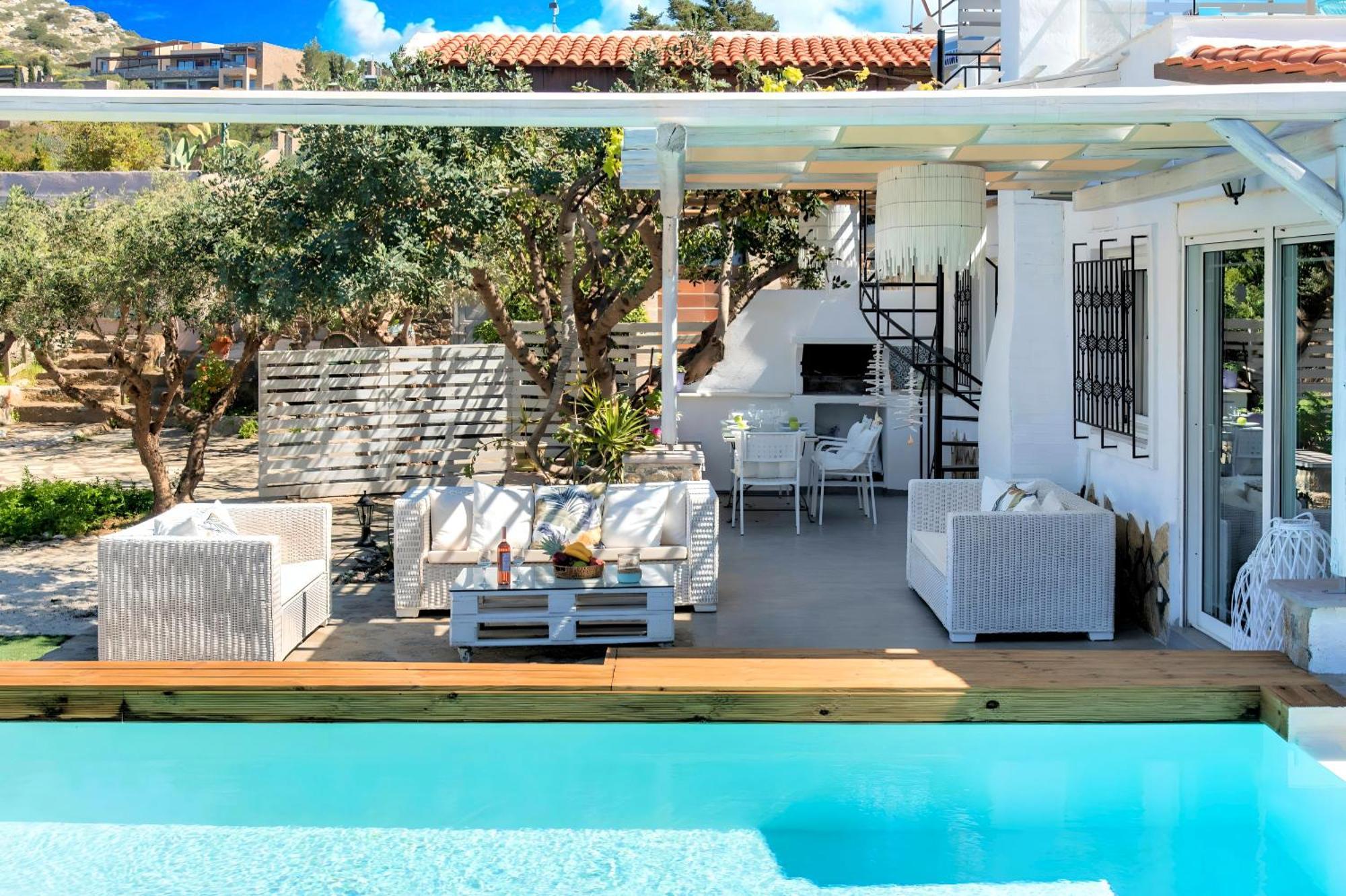 Cretan Lodge Heated Pool Agios Nikolaos Exterior foto
